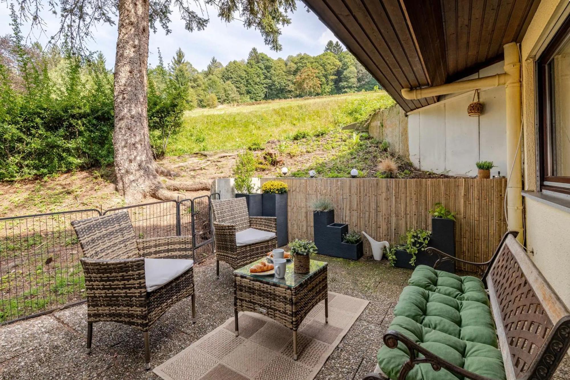 萨巴赫瓦登An Wanderwegen Gelegen Mit Terrasse Und Boxspringbett公寓 外观 照片