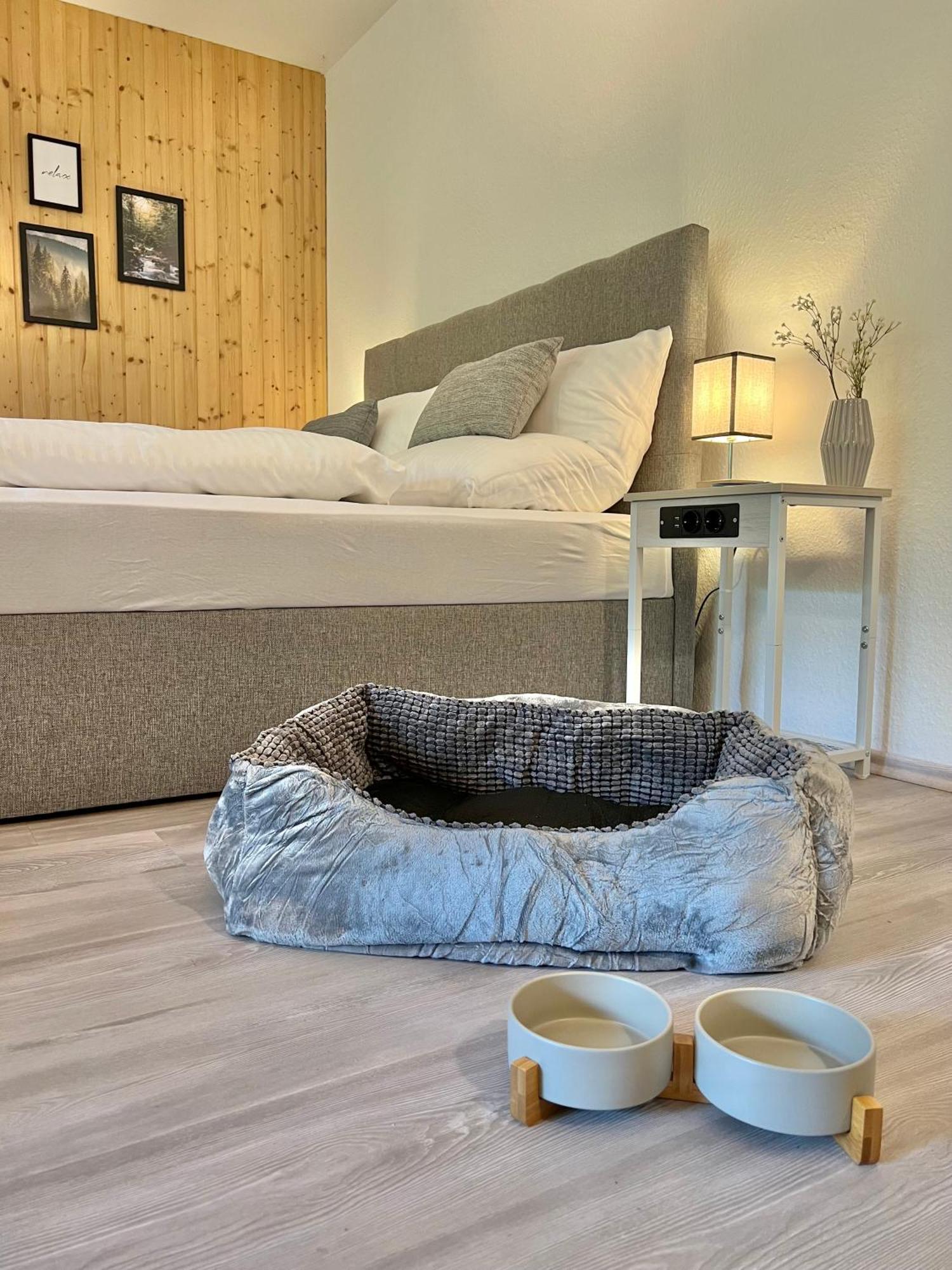 萨巴赫瓦登An Wanderwegen Gelegen Mit Terrasse Und Boxspringbett公寓 外观 照片